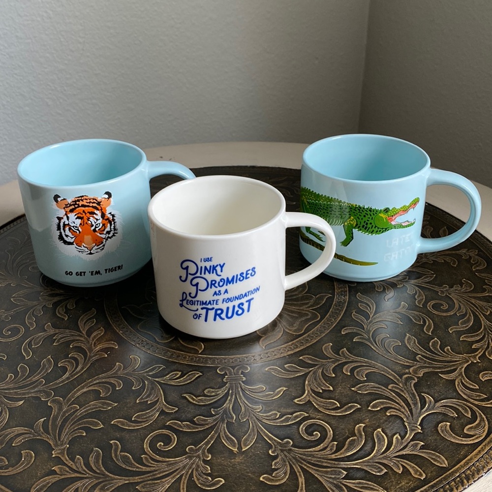 Target brand mugs. Set of three